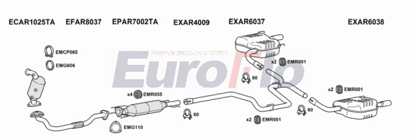 Система выпуска ог EUROFLO AR15924D 2011