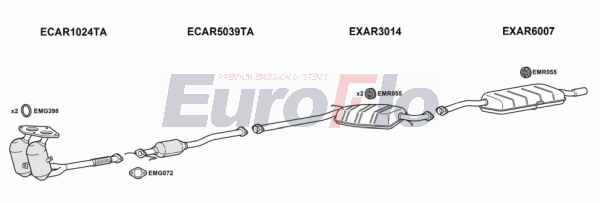 Система выпуска ог EUROFLO AR16620 2000