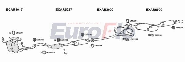Система выпуска ог EUROFLO ARGTV20 4008B