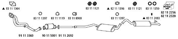 Система выпуска ог HJS Au_511