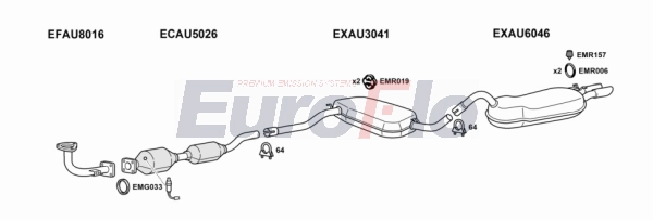 Система выпуска ог EUROFLO AU8020 2008