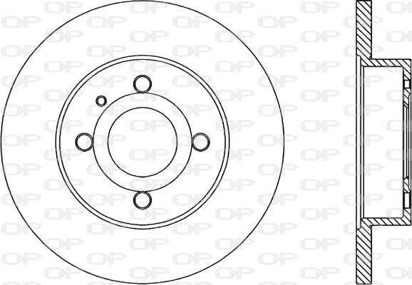 Тормозной диск coated OPEN PARTS BDR1013.10
