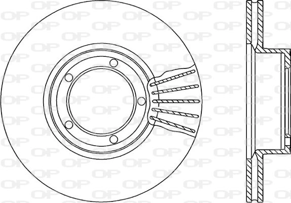 Тормозной диск coated OPEN PARTS BDR1664.20