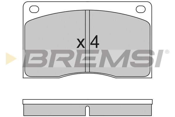 Комплект тормозных колодок дисковый тормоз BREMSI BP2213