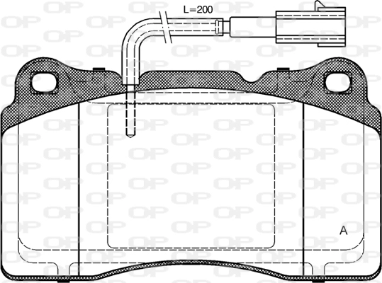 Комплект тормозных колодок дисковый тормоз OPEN PARTS BPA0666.51