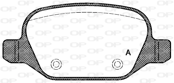 Комплект тормозных колодок дисковый тормоз OPEN PARTS BPA0727.20