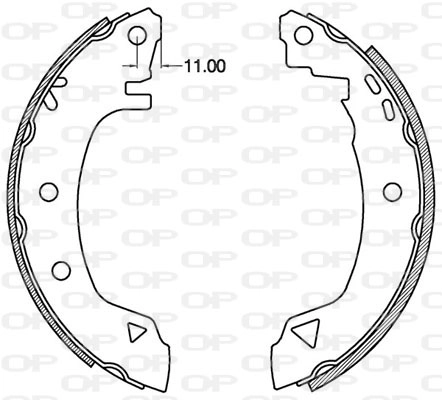 Комплект тормозных колодок OPEN PARTS BSA2097.00