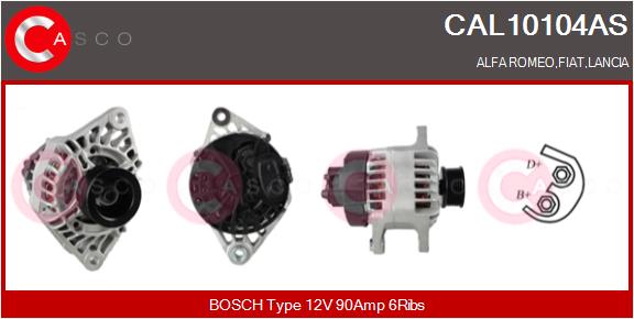 Генератор brand new hq CASCO CAL10104AS