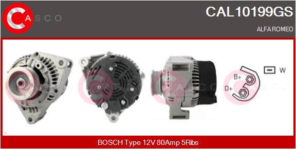 Генератор genuine CASCO CAL10199GS