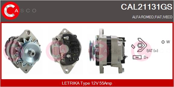 Генератор genuine CASCO CAL21131GS