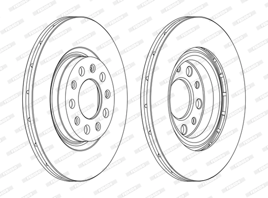 Тормозной диск premier FERODO DDF1456C