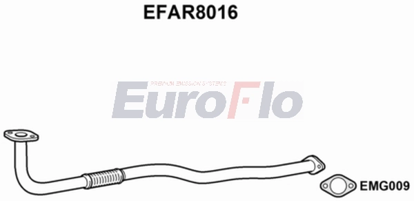 Труба выхлопного газа EUROFLO EFAR8016