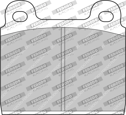 Комплект тормозных колодок дисковый тормоз ds1.11 FERODO RACING FCP11W