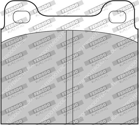 Комплект тормозных колодок дисковый тормоз fer4003 FERODO RACING FCP2C