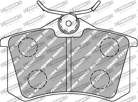 Комплект тормозных колодок дисковый тормоз dsuno FERODO RACING FCP541Z