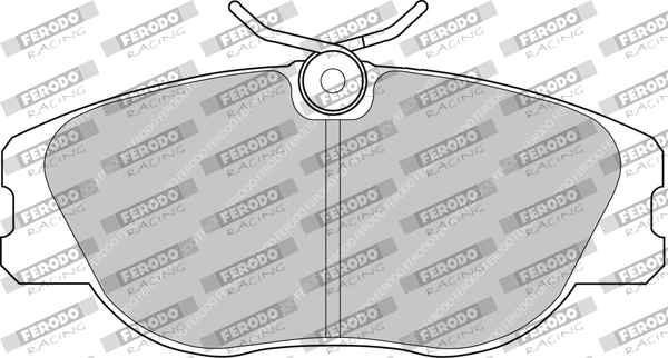 Комплект тормозных колодок дисковый тормоз ds1.11 FERODO RACING FCP565W