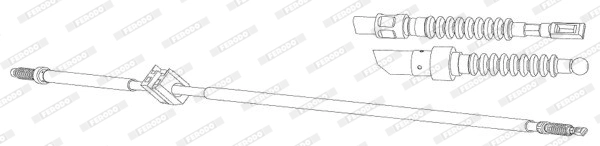 Тросик cтояночный тормоз FERODO FHB432890