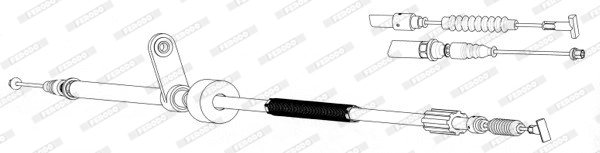 Тросик cтояночный тормоз FERODO FHB432893