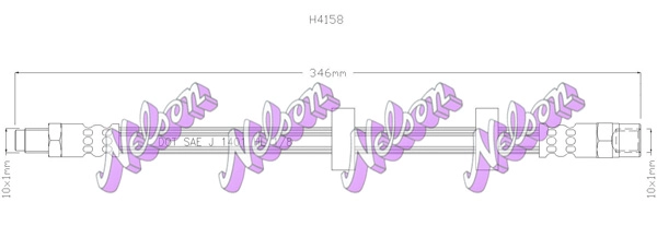 Тормозной шланг KAWE H4158