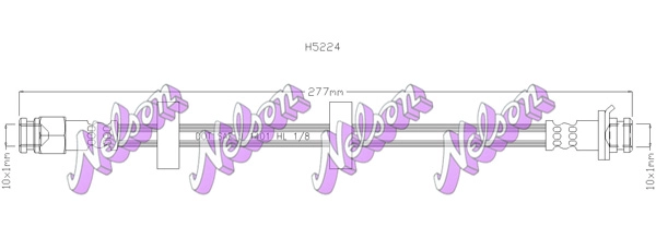 Тормозной шланг KAWE H5224