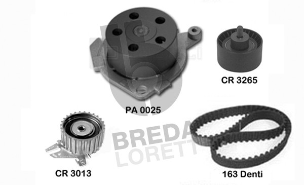 Водяной насос + комплект зубчатого ремня BREDA LORETT KPA0588A