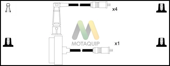 Комплект проводов зажигания MOTAQUIP LDRL1185