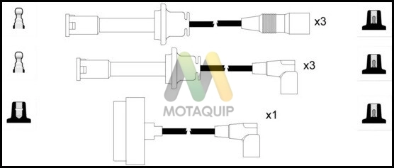 Комплект проводов зажигания MOTAQUIP LDRL1420
