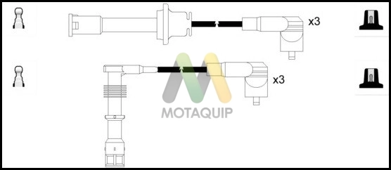 Комплект проводов зажигания MOTAQUIP LDRL1734