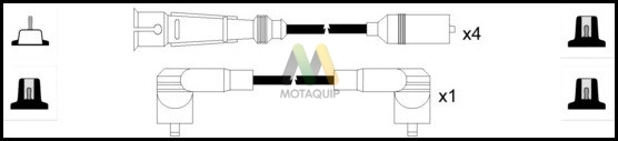 Комплект проводов зажигания MOTAQUIP LDRL1846