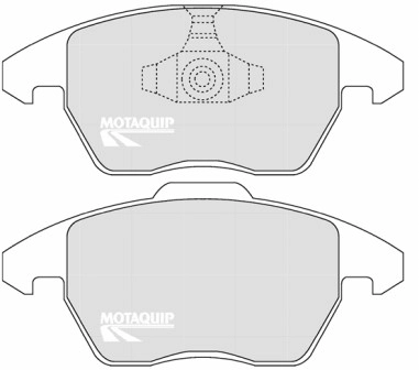 Комплект тормозных колодок дисковый тормоз MOTAQUIP LVXL1254