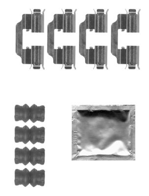 Комплектующие колодки дискового тормоза MINTEX MBA1832