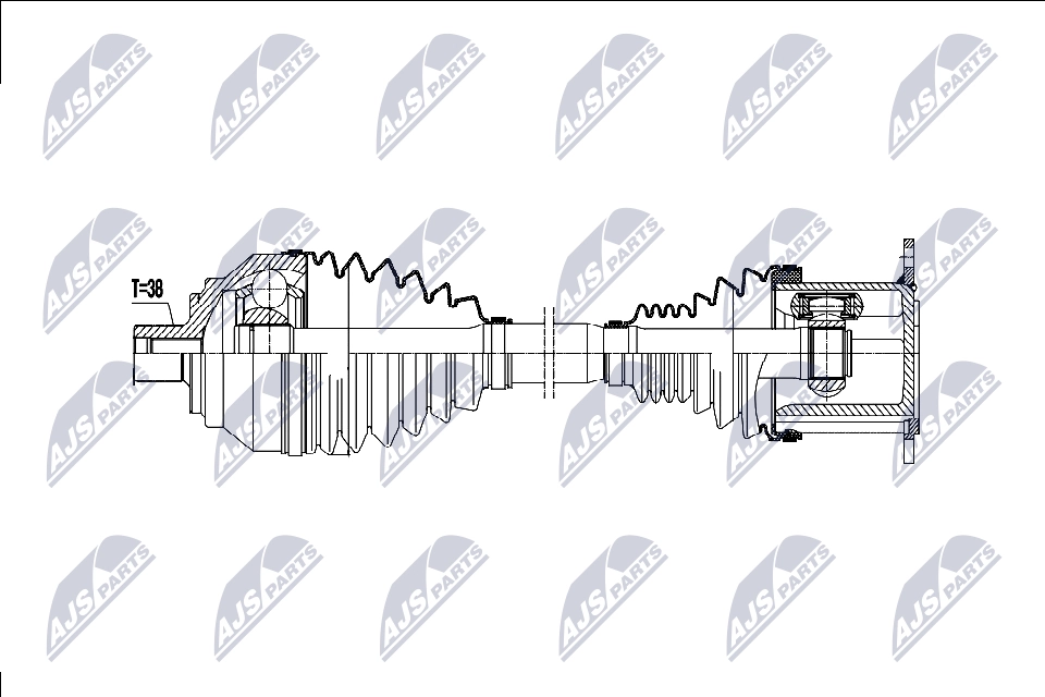 Приводной вал NTY NPW-AU-077