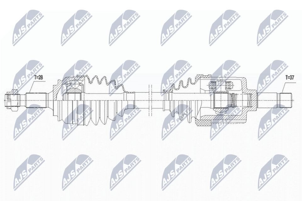 Приводной вал NTY NPW-CT-131