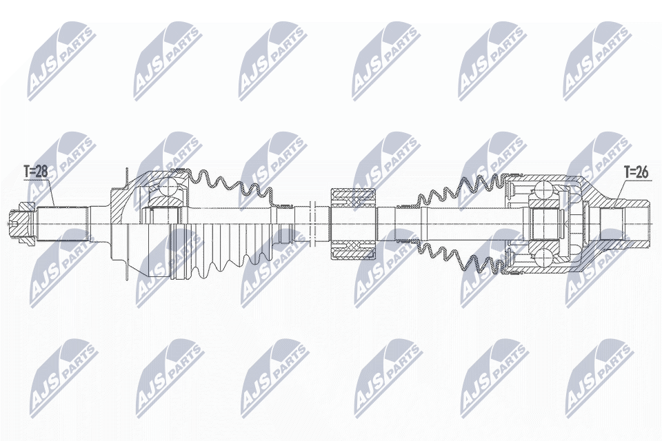 Приводной вал NTY NPW-SU-054