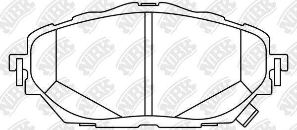 Комплект тормозных колодок дисковый тормоз NIBK PN1858
