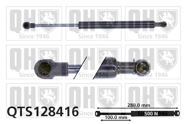 Газовая пружина крышка багажник QUINTON HAZELL QTS128416