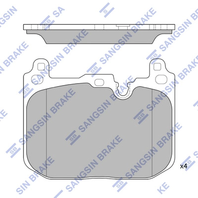 Комплект тормозных колодок дисковый тормоз HI-Q SP4126