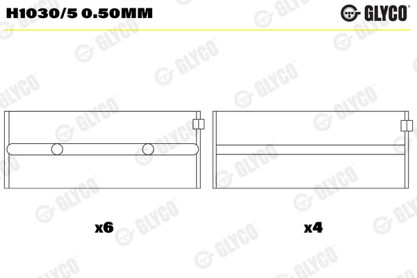 Комплект подшипников коленчатого вала WILMINK GROUP WG1093857