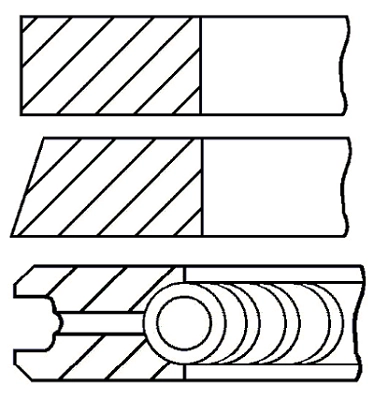 Комплект поршневых колец WILMINK GROUP WG1187469