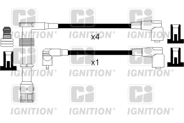 Комплект проводов зажигания ci QUINTON HAZELL XC1046