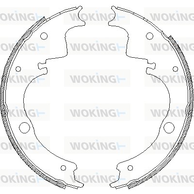 Тормозные колодки WOKING Z4105.00