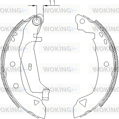 Тормозные колодки WOKING Z4182.02