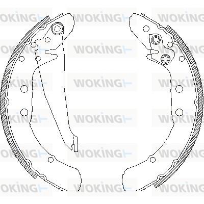 Тормозные колодки WOKING Z4397.00