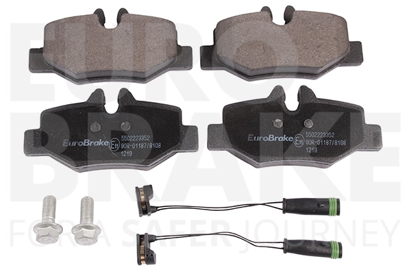 Комплект тормозных колодок дисковый тормоз EUROBRAKE 5502223352