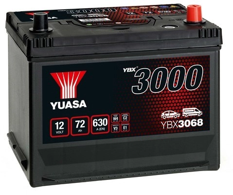Стартерная аккумуляторная батарея ybx3000 smf batteries YUASA YBX3068
