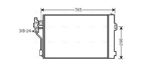 Конденсатор кондиционер AVA QUALITY COOLING MSA5484D