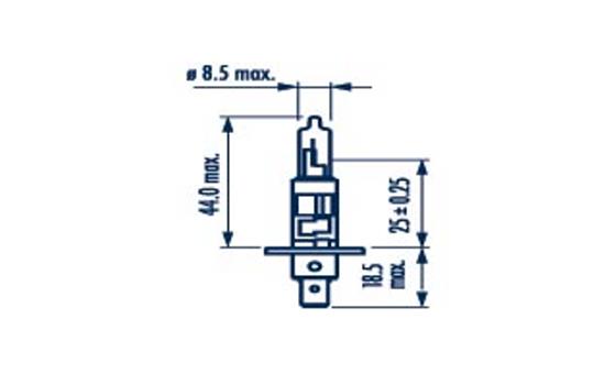 Лампа накаливания фара дальнего света range power 150 NARVA 480682100