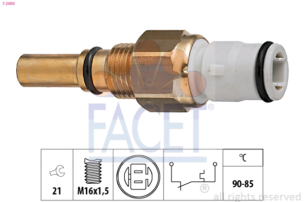 Термовыключатель вентилятор радиатора made in italy - oe equivalent FACET 7.5090