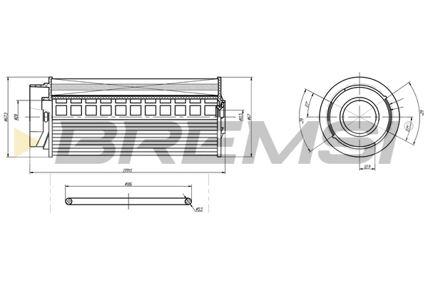 Топливный фильтр BREMSI FE0365