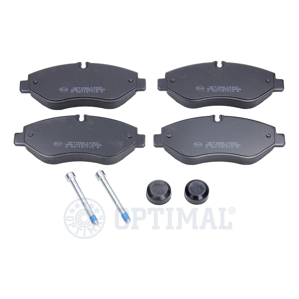 Комплект тормозных колодок дисковый тормоз OPTIMAL BP-12301